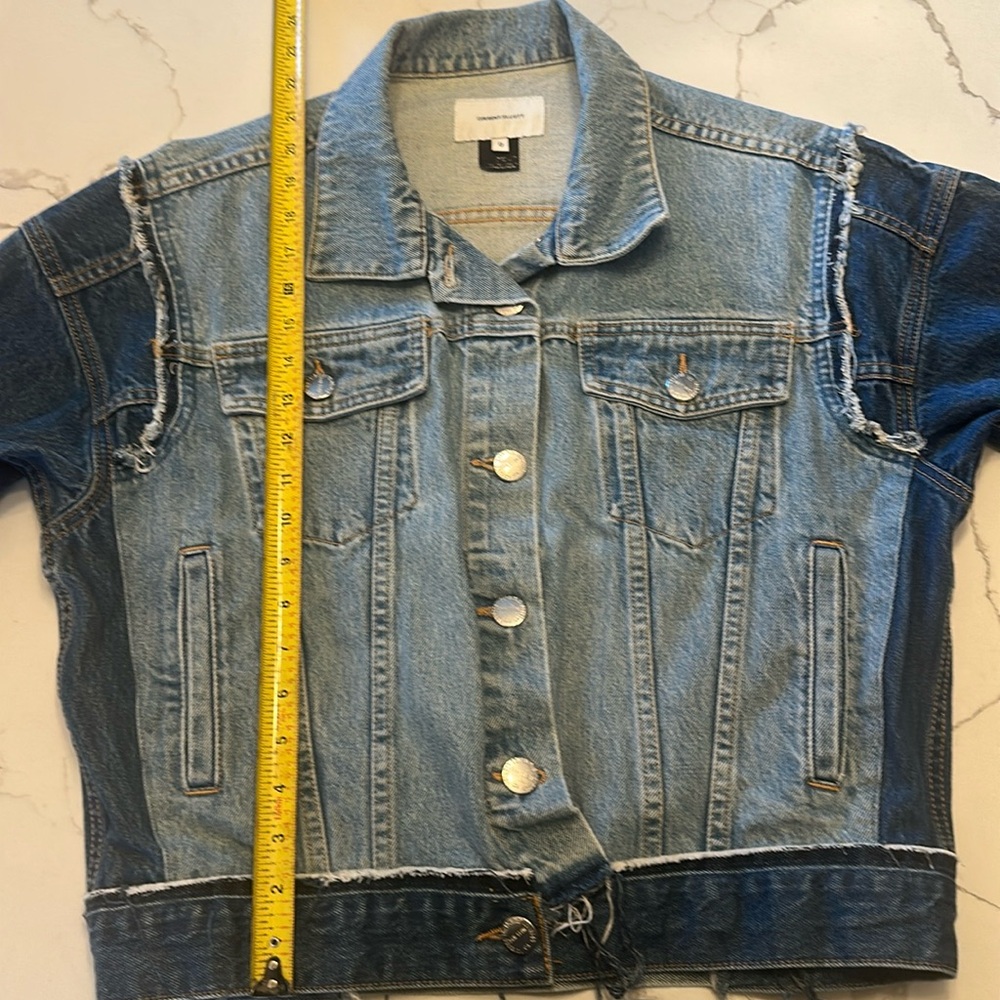 Current/Elliot Two Tone Denim Jacket - image 5